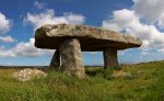 Lanyon Quoit, an ancient dolmen burial chamber in Penwith, Cornwall.