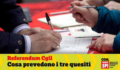 Referendum Cgil. Ivan Pedretti, Spi Cgil: "Soluzione legislativa o al voto". Cosa prevedono i quesiti