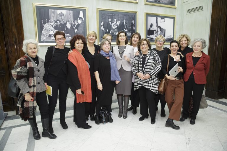 Le pensionate della Cgil insieme a Laura Boldrini contro la violenza sulle donne
