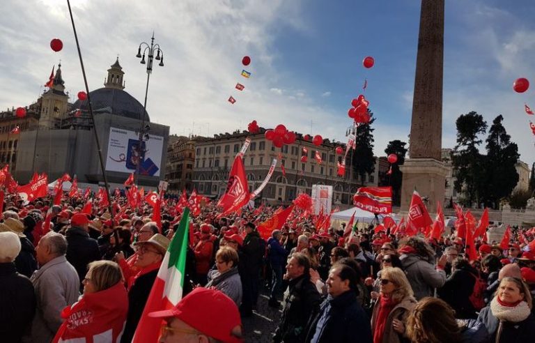 Cgil in 5 piazze per pensioni, sviluppo e lavoro