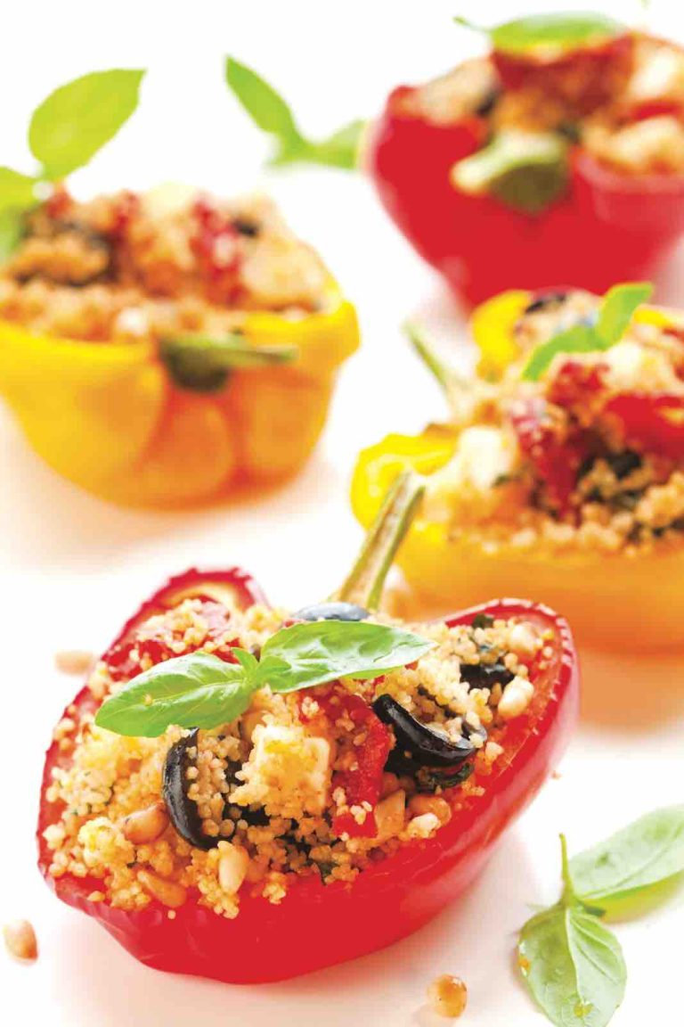 Peperoni ripieni di cous cous tonno e verdure