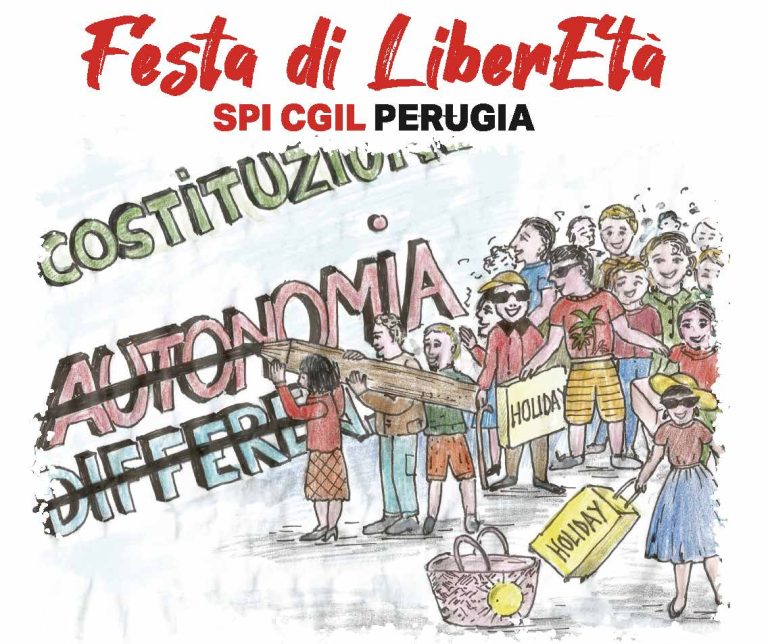Perugia, dal 19 al 21 settembre la festa di LiberEtà con lo spettacolo di Giobbe Covatta