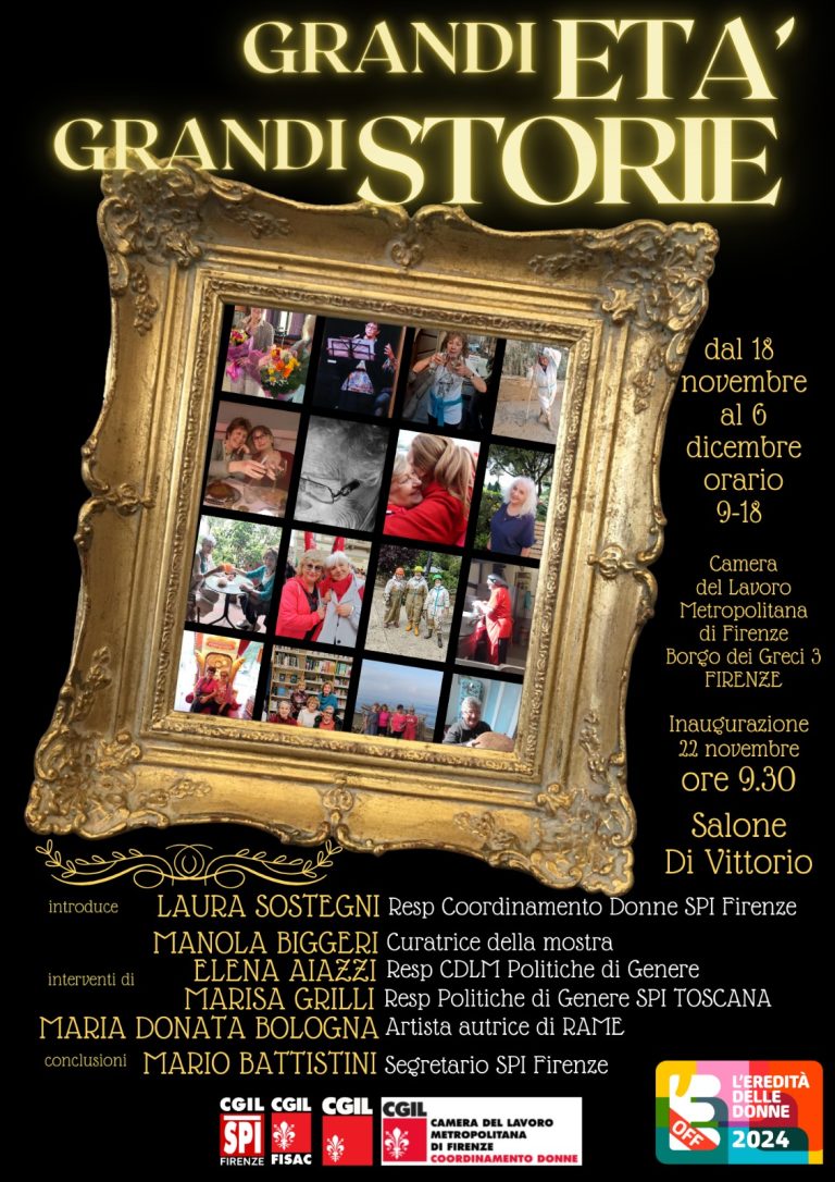 Grandi età, grandi storie, la mostra fotografica della Cgil in Toscana