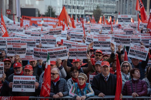 La manifestazione a Milano