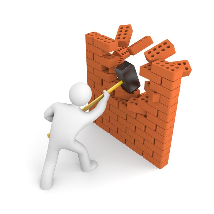 Man,Smashes,Wall